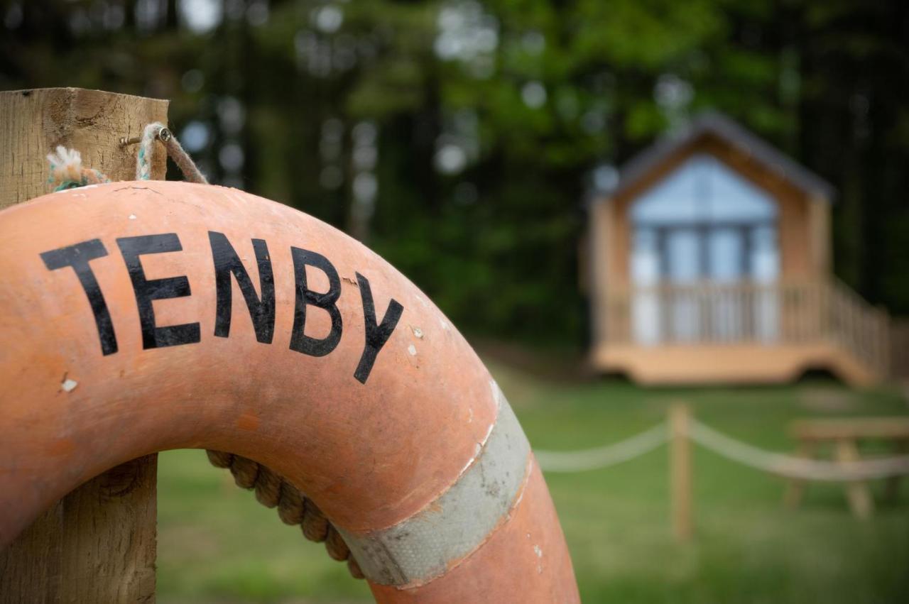 Cabin In The Woods - 1 Bedroom Lodge - Kilgetty Stepaside  エクステリア 写真